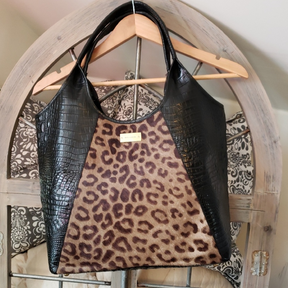 Brahmin Black & Pony Hair Bag/Purse